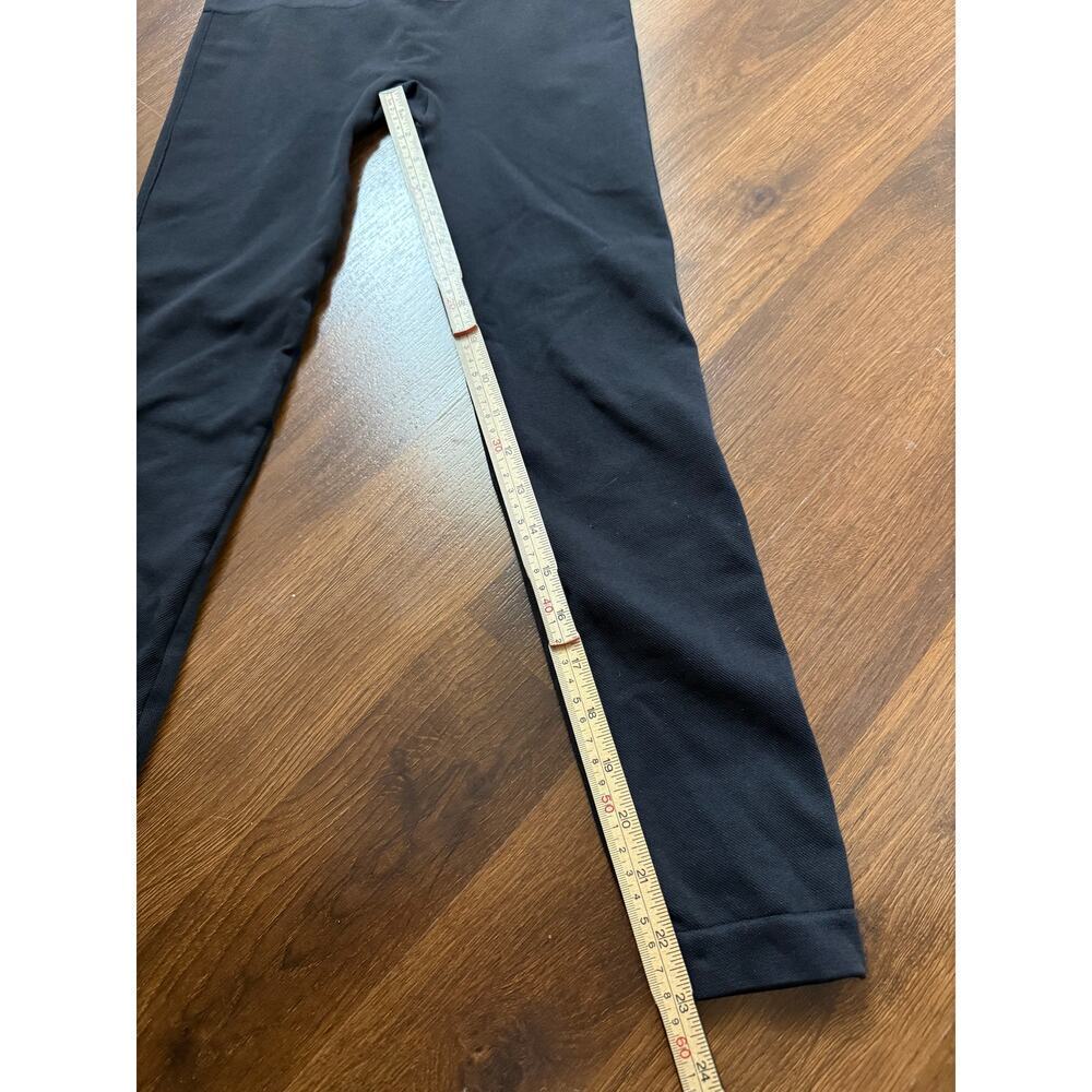 Spanx High Rise Seamless Leggings Black Casual Minimalist Athleisure Sz Large - Picture 7 of 8